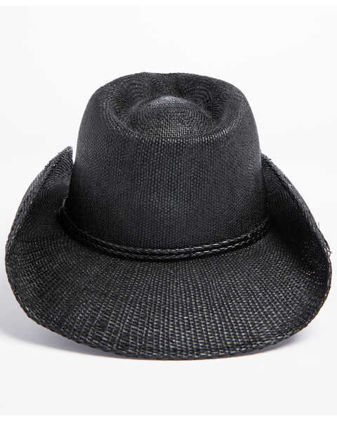 Image #3 - Cody James Kids' Straw Cowboy Hat, Black, hi-res