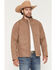 Image #1 - Ariat Men's Vernon Tonal Southwestern Softshell Jacket, Tan, hi-res