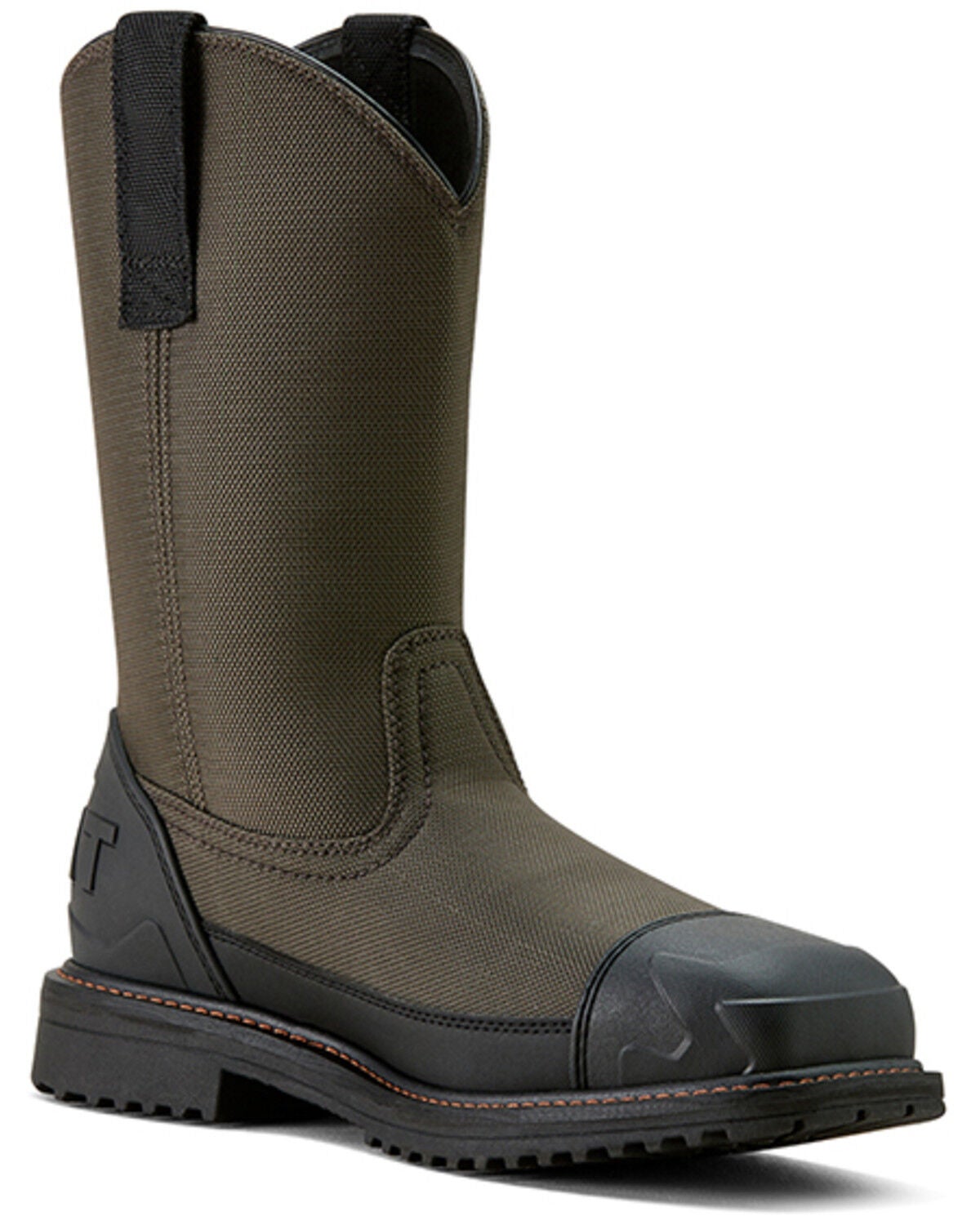 Ariat Men's RigTEK Wildcat Pull-On CSA Waterproof Work Boots - Composite Toe, Charcoal, hi-res