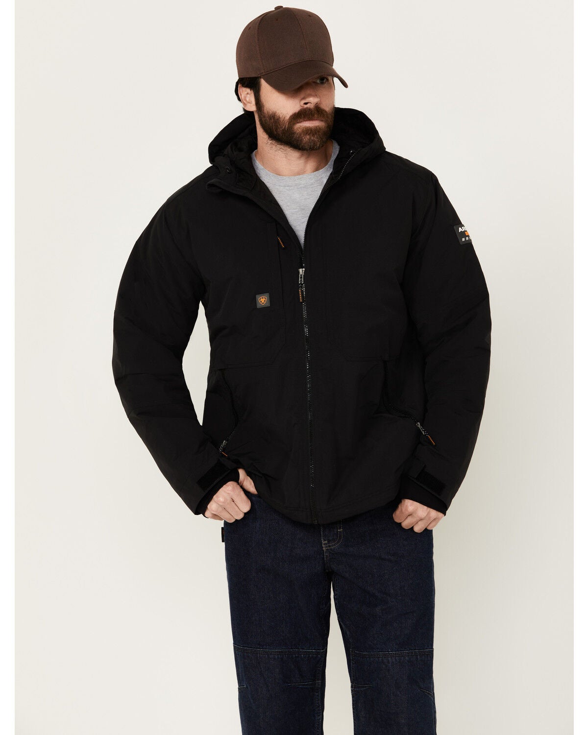Ariat Men's Rebar Cordura Ripstop Insulated Jacket, Black, hi-res