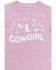 Image #2 - Shyanne Toddler Girls' Cool To Be A Cowgirl Short Sleeve Graphic Tee, Lavender, hi-res