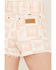 Image #4 - Wrangler Women's Signature Print High Rise Festival Shorts, Peach, hi-res