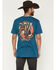 Image #1 - Howitzer Men's Liberty Short Sleeve Graphic T-Shirt, Blue, hi-res