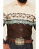 Image #3 - Panhandle Slim Men's Southwestern Horse Border Print Long Sleeve Pearl Snap Western Shirt, Brown, hi-res