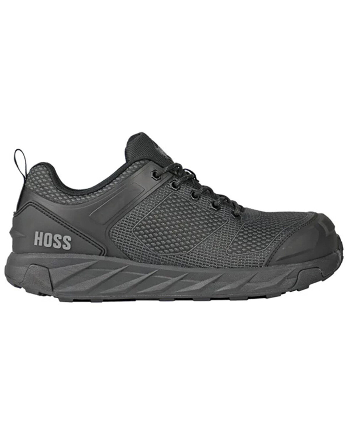 Image #2 - Hoss Men's Buster Low Waterproof Slip Resistant Work Shoes - Carbon Nano Toe, Black, hi-res