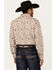 Image #4 - Gibson Men's Jackpot Paisley Print Long Sleeve Snap Western Shirt , Tan, hi-res