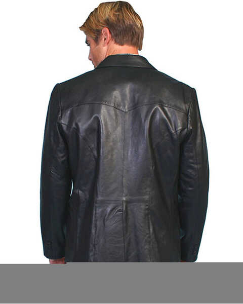Scully Men's Lamb Leather Blazer - Big and Tall , Black, hi-res