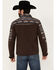 Hooey Men's Southwestern Print Softshell Jacket, Brown, hi-res