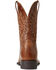 Image #3 - Ariat Men's Brander Leather Performance Western Boot - Broad Square Toe, Brown, hi-res