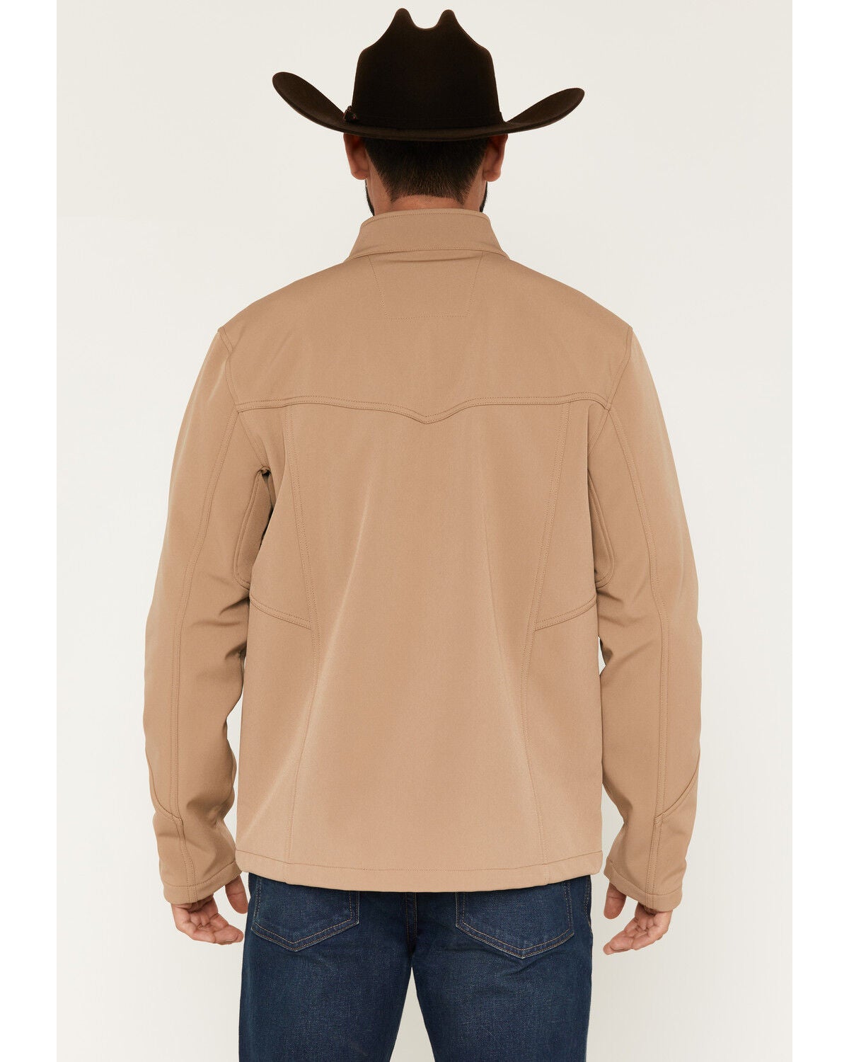 Image #4 - RANK 45&reg; Men's Richwood Softshell Jacket - Tall, Khaki, hi-res