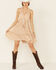 Band of the Free Women's Striped Open Back Dress, Ivory, hi-res