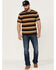 Image #2 - Brixton Men's Hilt Shield Striped Knit T-Shirt , Black, hi-res