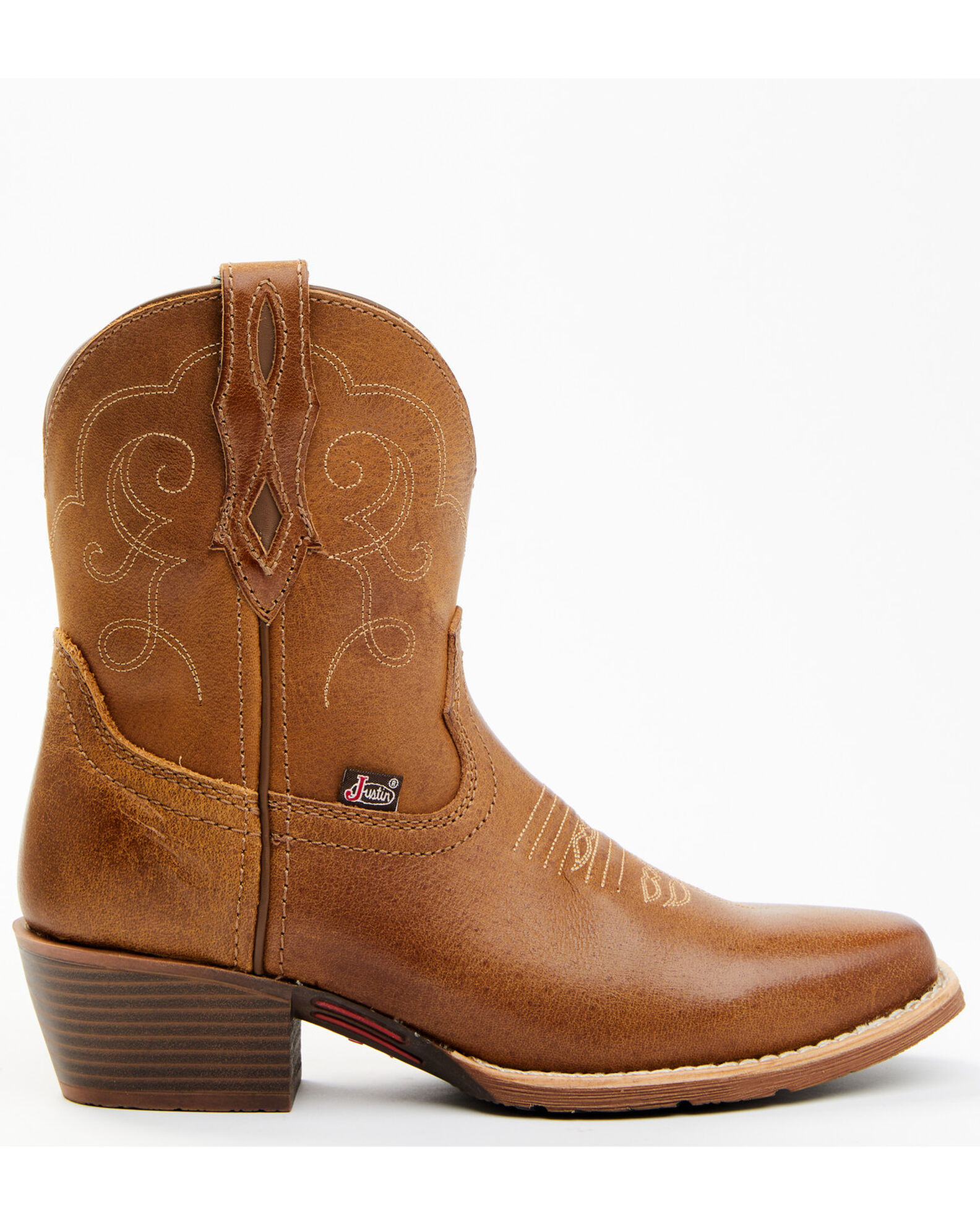 Justin Women s Chellie Western Booties Square Toe Sheplers