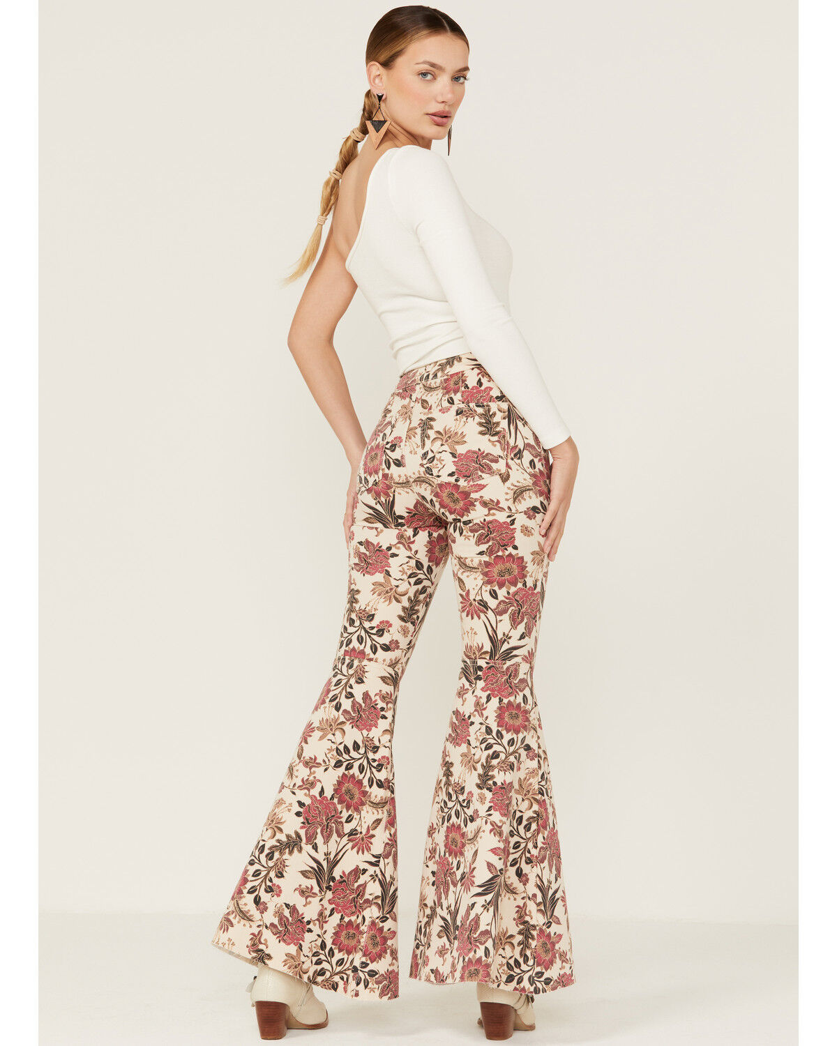 Image #3 - Free People Women's Barcelona Combo Print Float On Flare Jeans, , hi-res