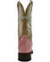 Image #5 - Dan Post Women's Eel Exotic Western Boots - Broad Square Toe, Pink, hi-res