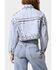 Image #3 - Azalea Wang Women's Jazella Light Wash Denim Studded Jacket, Light Wash, hi-res