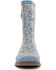 Image #4 - Western Chief Women's Bandana Print Mid Rain Boots - Round Toe, Blue, hi-res