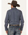 Image #4 - Cody James Men's Old West Checkered Print Long Sleeve Snap Western Shirt, Dark Blue, hi-res