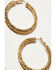 Image #2 - Shyanne Women's Rosa Lane Hoop Earrings , Gold, hi-res