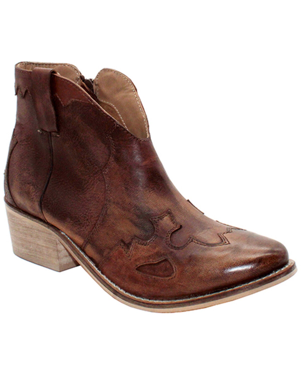 Volatile Women's Drexel Western Booties - Round Toe, Tan