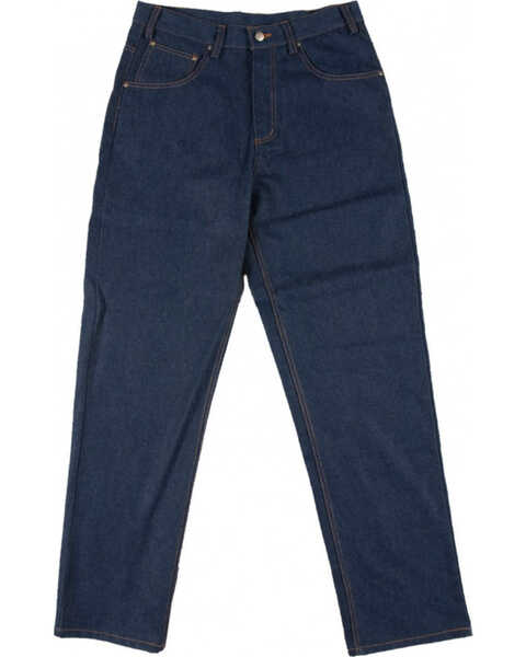 Rasco Men's FR Hardworking Denim Jeans - Tapered , Blue, hi-res