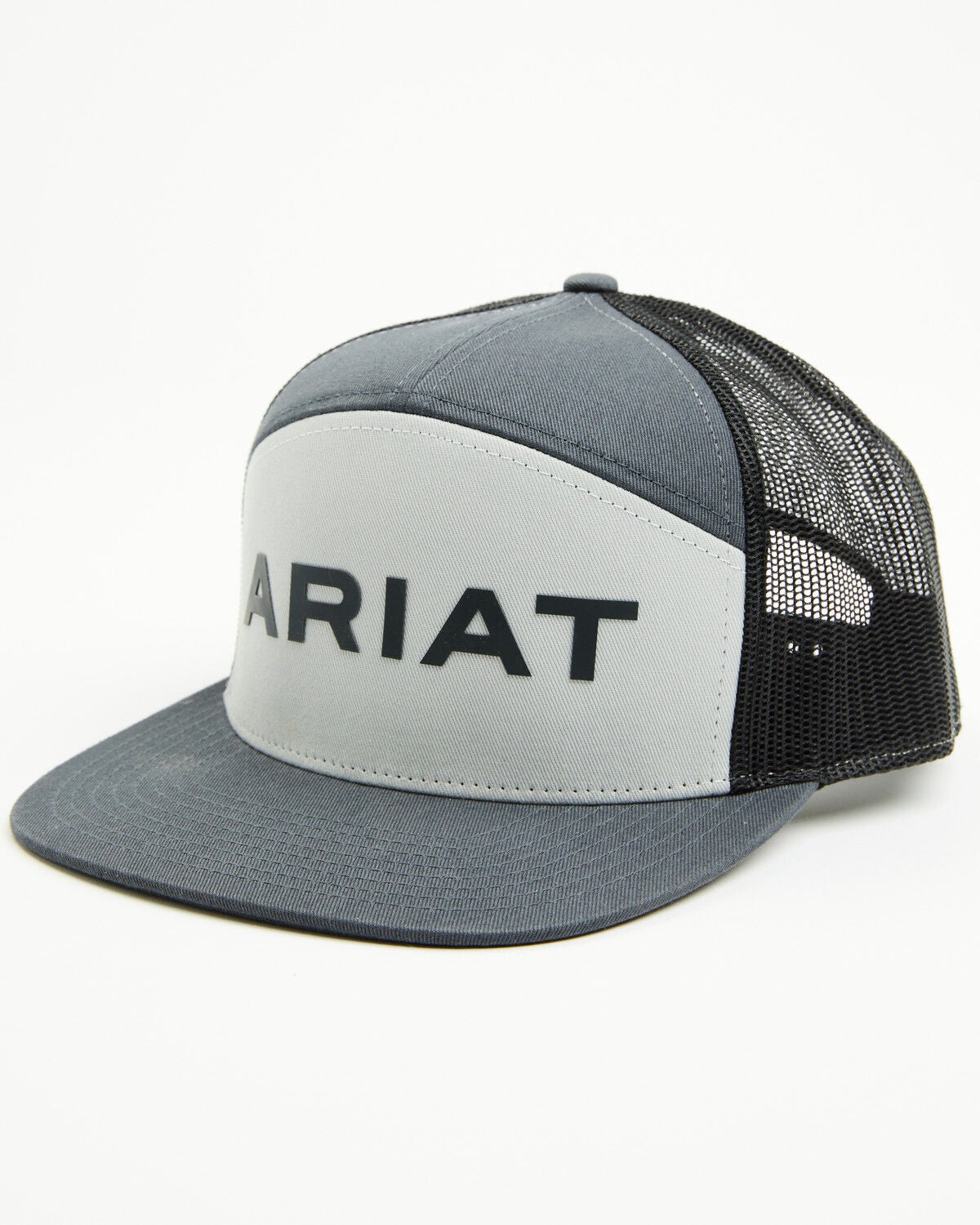 Ariat Men's Rubber Name Ball Cap, White, hi-res