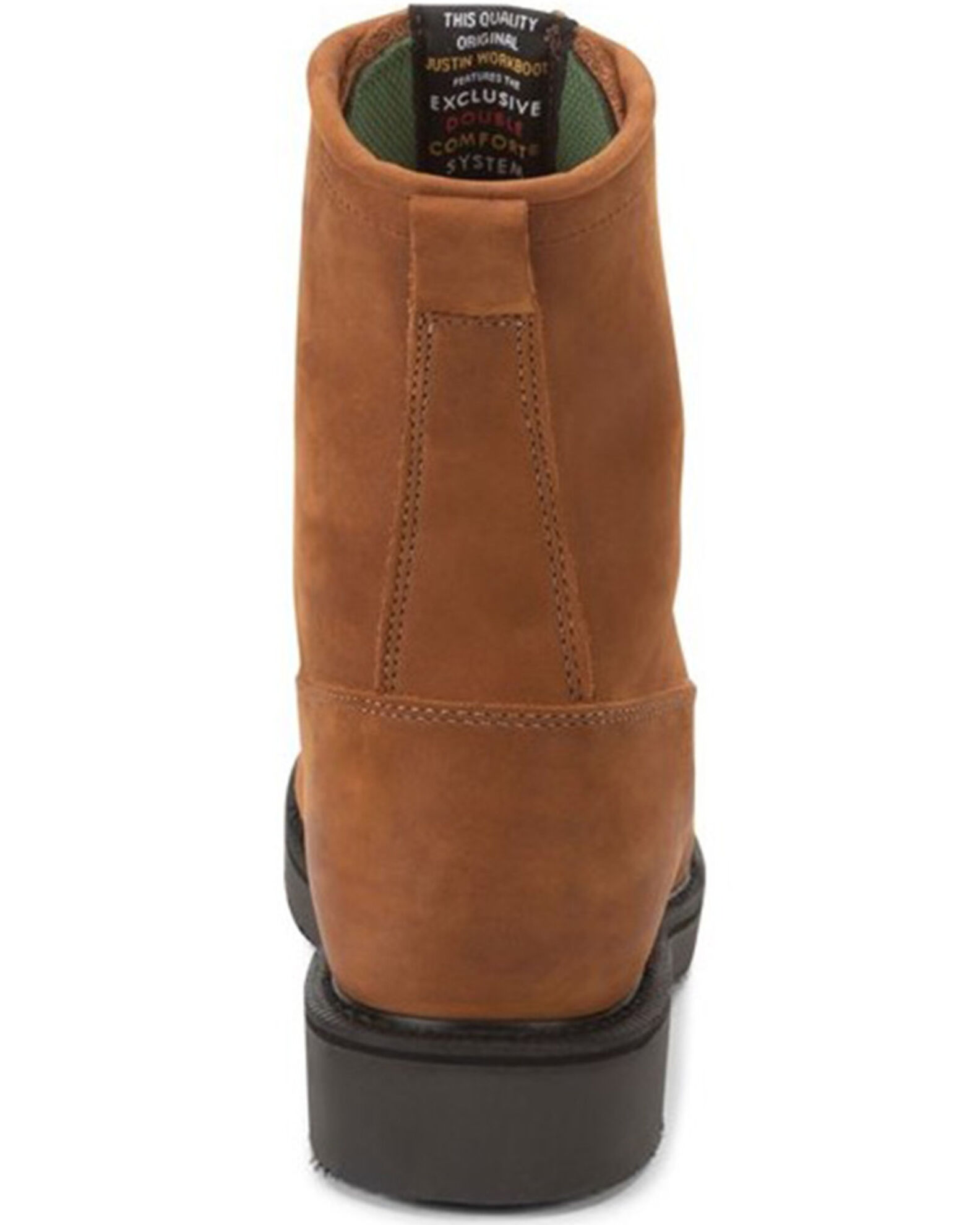 Image #5 - Justin Men's Conductor 8" Lace-Up Work Boots - Soft Toe, Brown, hi-res