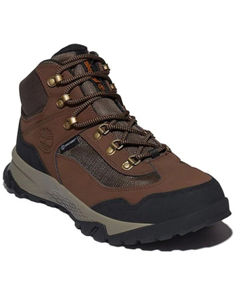 Timberland Men's Lincoln Peak Lace-Up WP Hiking Work Boots - , Dark Brown, hi-res