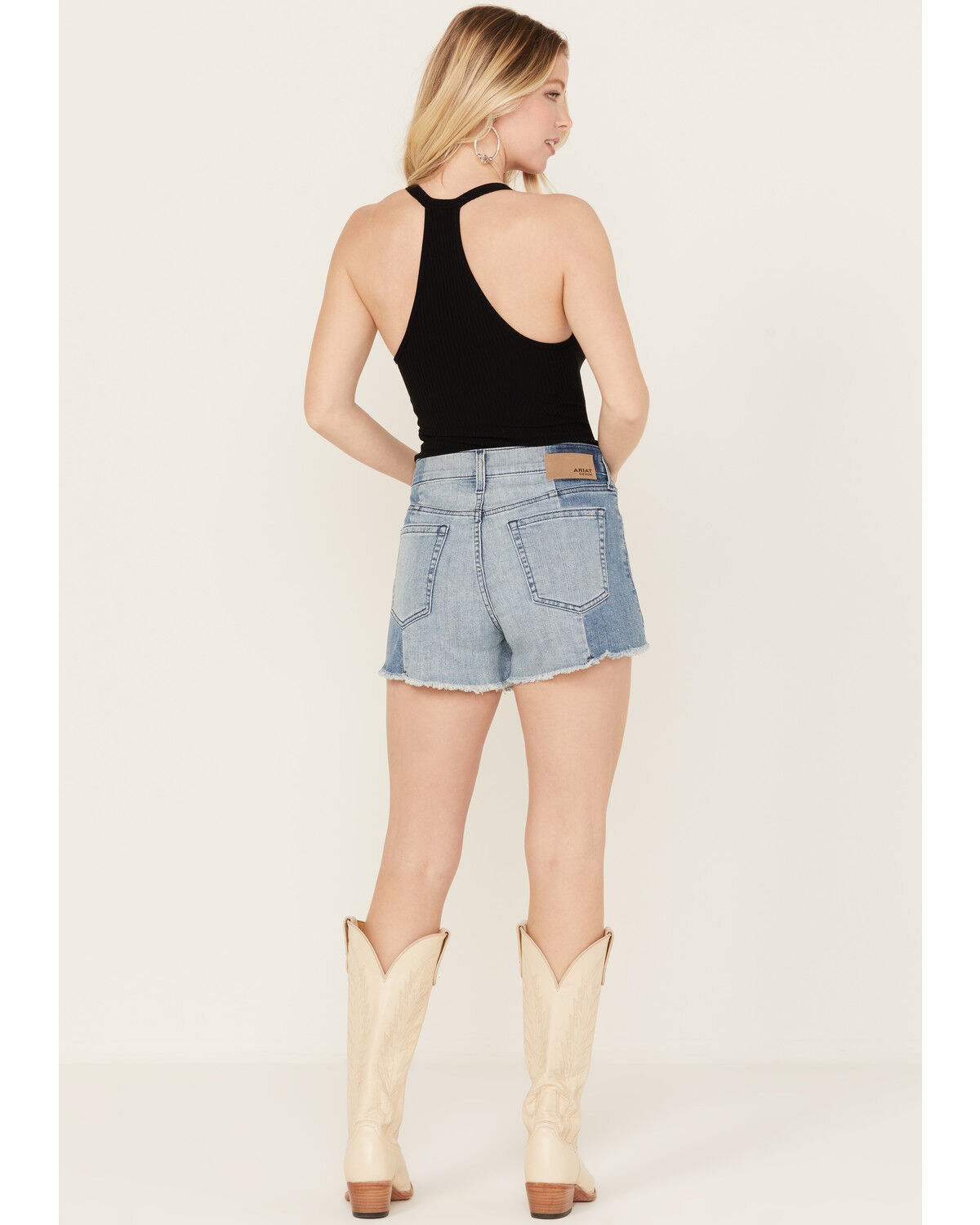 Image #3 - Ariat Women's Jazmine 3" Shorts, Medium Wash, hi-res