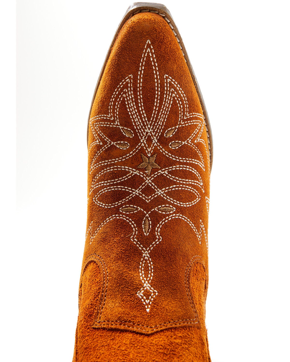 Image #6 - Idyllwind Women's Wildfire Suede Western Booties - Snip Toe, Brown, hi-res