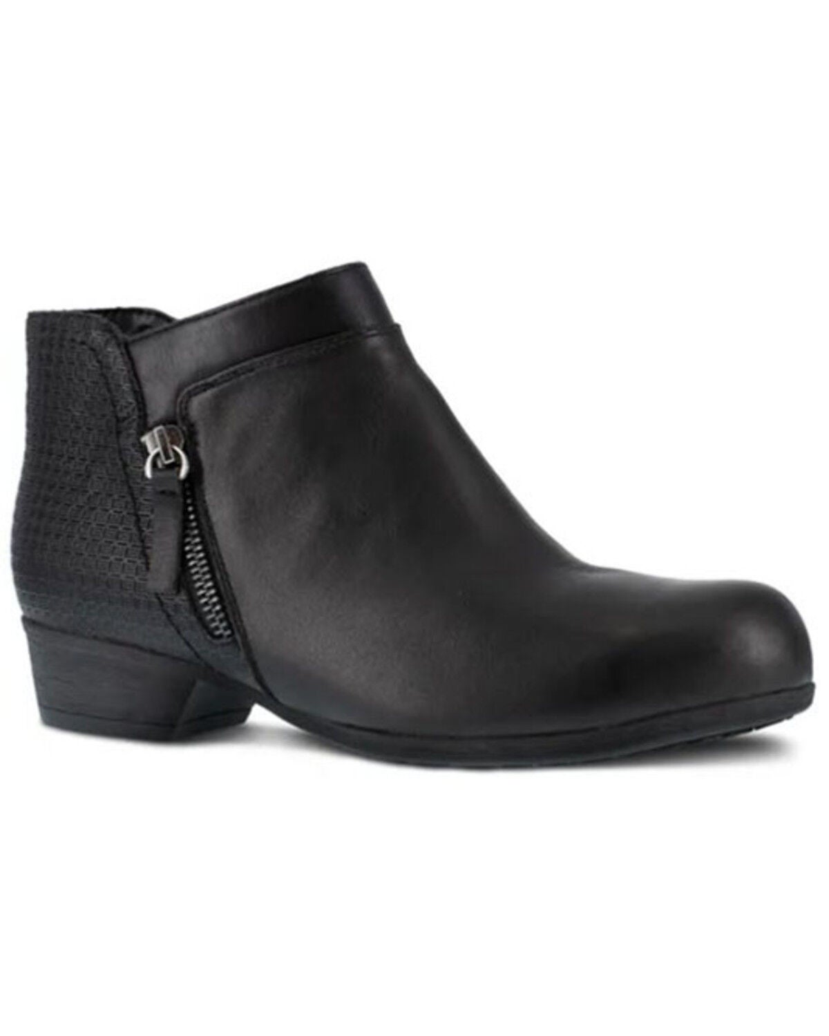 Rockport Women's Black Carly Work Booties - Alloy Toe, Black, hi-res