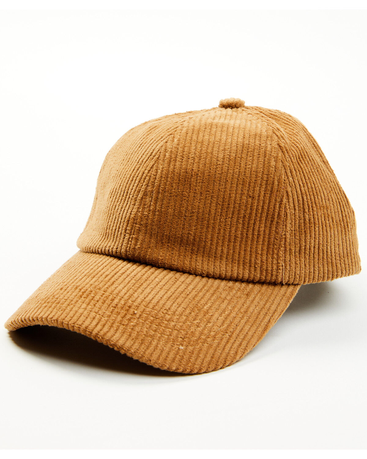 Image #1 - Cleo + Wolf Women's Solid Corduroy Ball Cap, Lt Brown, hi-res