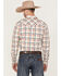 Image #4 - Gibson Men's Picnik Check Plaid Long Sleeve Snap Western Shirt , Cream, hi-res
