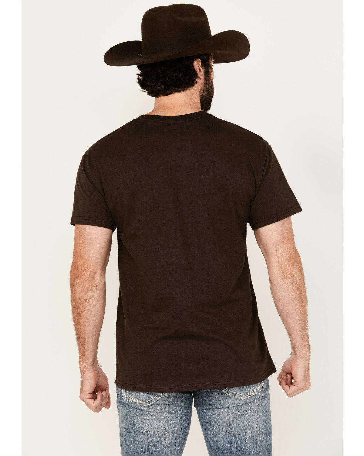 Image #4 - Riot Society Men's Embroidered Bucking Bronco Short Sleeve T-Shirt, Brown, hi-res