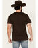 Image #4 - Riot Society Men's Embroidered Bucking Bronco Short Sleeve T-Shirt, Brown, hi-res