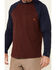 Image #3 - Hawx Men's Dark Red Original Baseball Crew Long Sleeve Work T-Shirt, Dark Red, hi-res