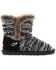 Lamo Footwear Girls' Black & White Sheepskin Boots, Black, hi-res