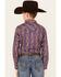 Image #4 - Cody James Boys' Jefferson Printed Long Sleeve Snap Western Shirt, Navy, hi-res