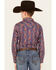 Image #4 - Cody James Boys' Jefferson Printed Long Sleeve Snap Western Shirt , Navy, hi-res