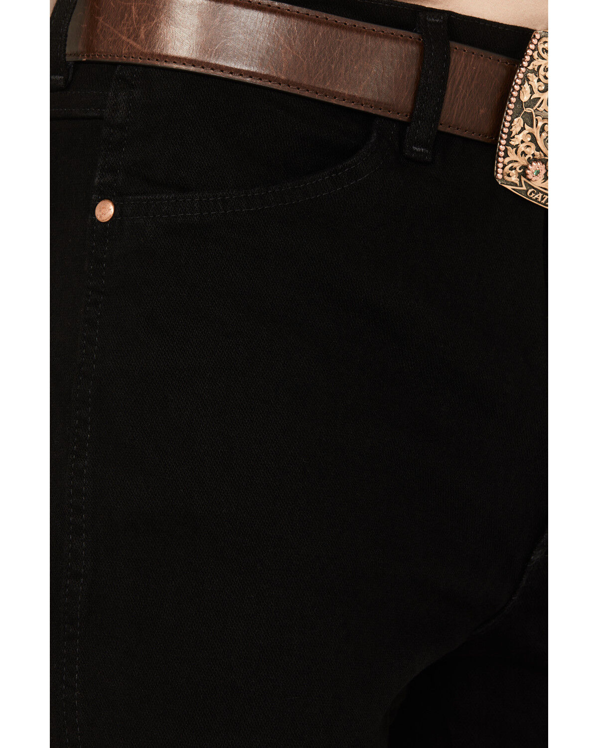 Image #2 - Wrangler Men's Active Flex Cowboy Cut Slim Stretch Jeans, Black, hi-res