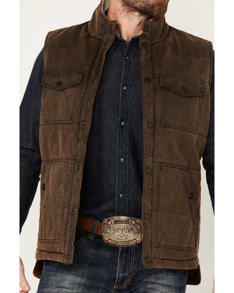 Image #3 - Cody James Men's Oil Slick Snap Vest - Big , Brown, hi-res