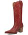 Image #3 - Dingo Women's Hensley Tall Western Boots - Round Toe, Red, hi-res