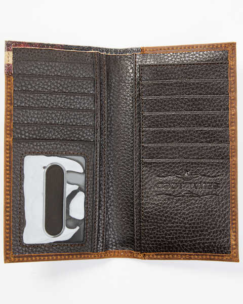 Image #2 - Cody James Men's Distressed Patriotic Checkbook Wallet, Red/white/blue, hi-res