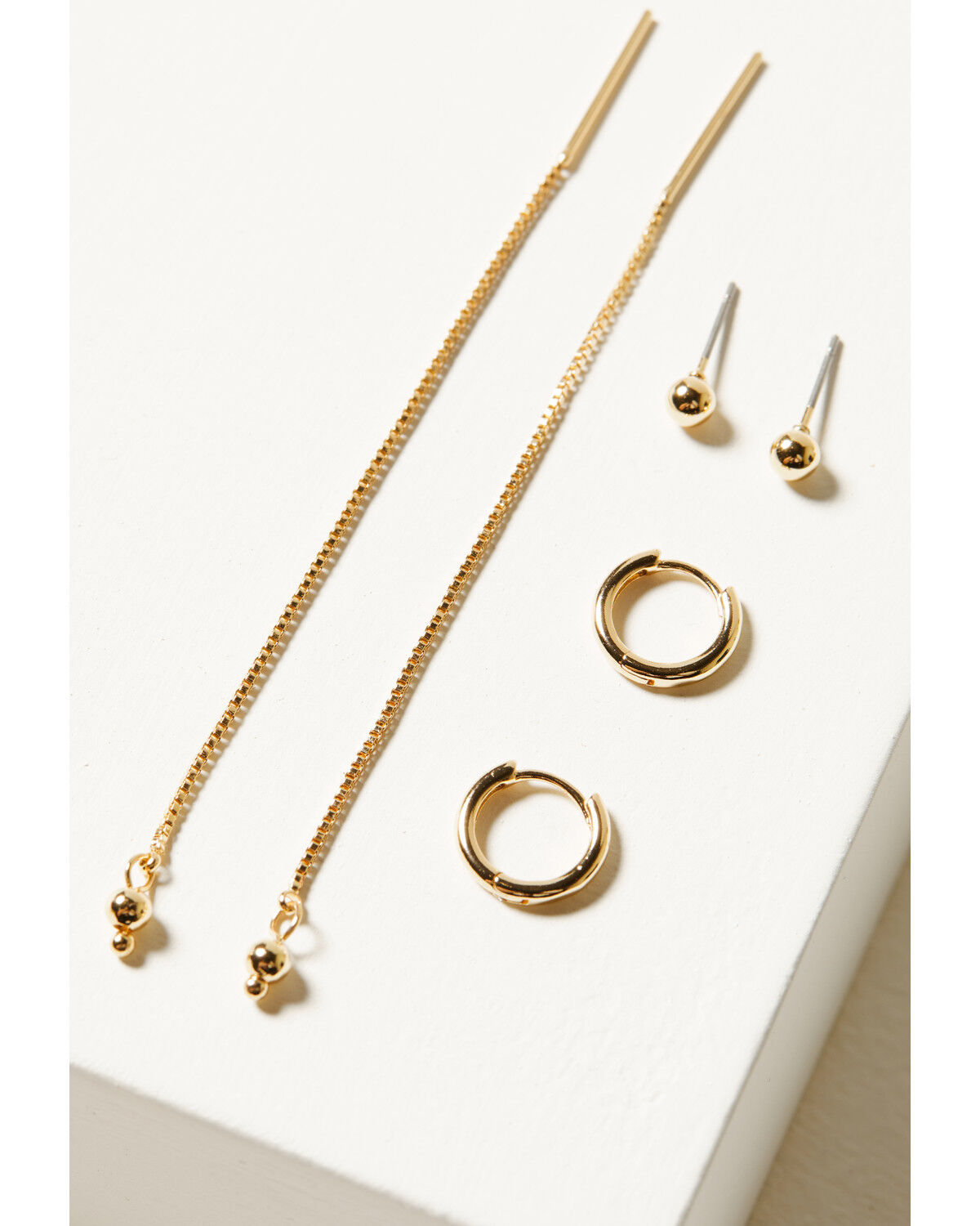 Image #2 - Shyanne Women's Bow Earring Set - 6 Piece, Gold, hi-res