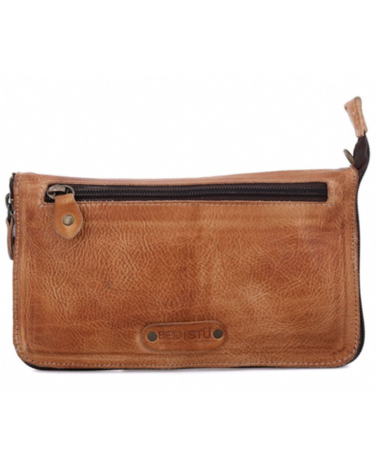 Image #2 - Bed Stu Women's Templeton II Leather Wallet Crossbody, Tan, hi-res