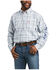 Image #1 - Ariat Men's FR Sawyer Logo Plaid Print Long Sleeve Button Down Work Shirt , Multi, hi-res