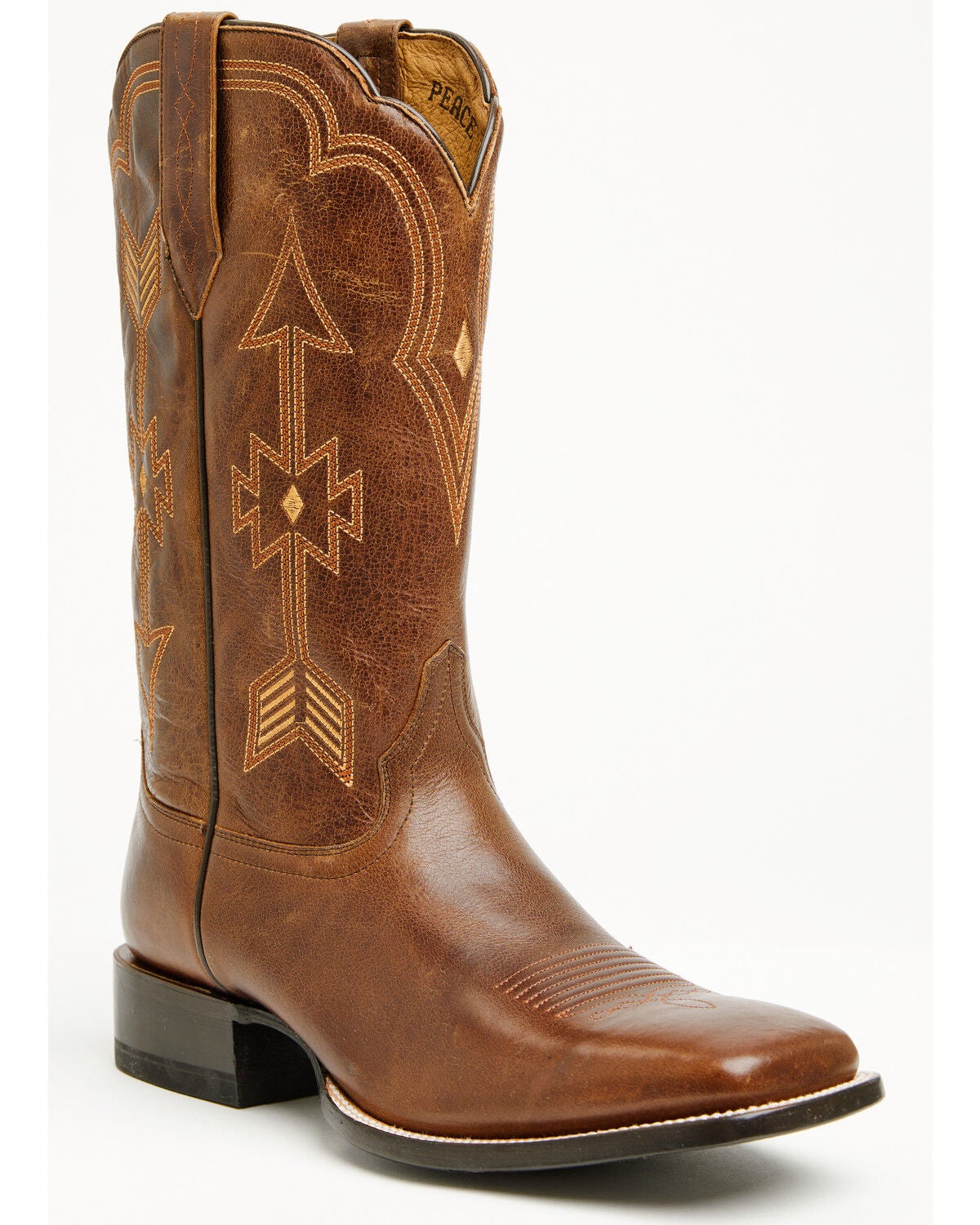 Image #1 - Cody James Men's Peacemaker Western Boots - Broad Square Toe, Brown, hi-res