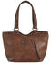 Justin Women's Brown Squash Blossom Concho Concealed Carry Tote, Brown, hi-res