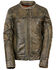 Image #1 - Milwaukee Leather Women's Distressed Vented Scooter Leather Jacket - 5X, Black/tan, hi-res