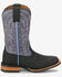 Image #2 - Justin Women's Outlaw Ryley Performance Western Boots - Broad Square Toe, Black/purple, hi-res